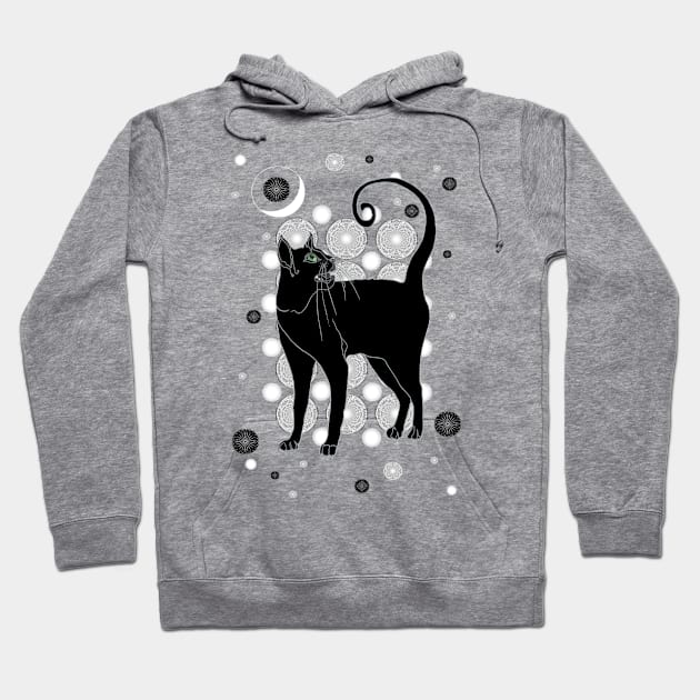 Sassy Moon Cat Hoodie by nocturne-design